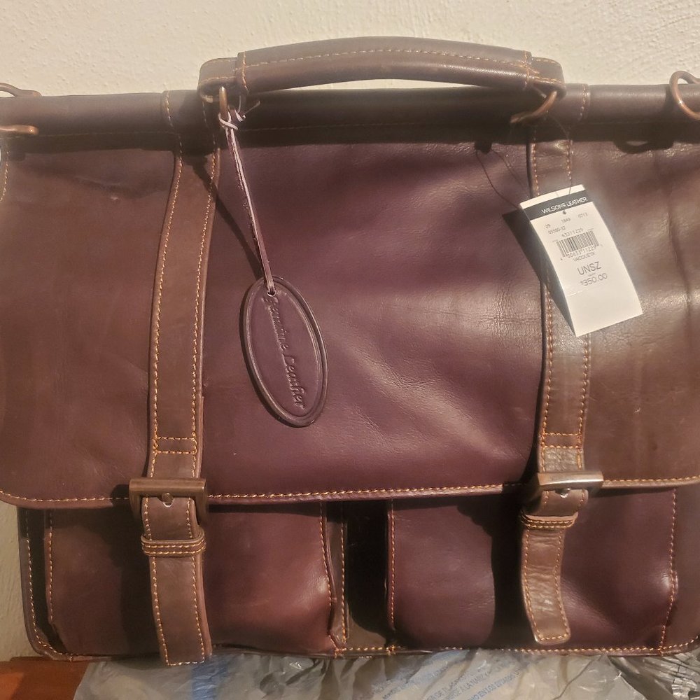 Leather laptop/work bag